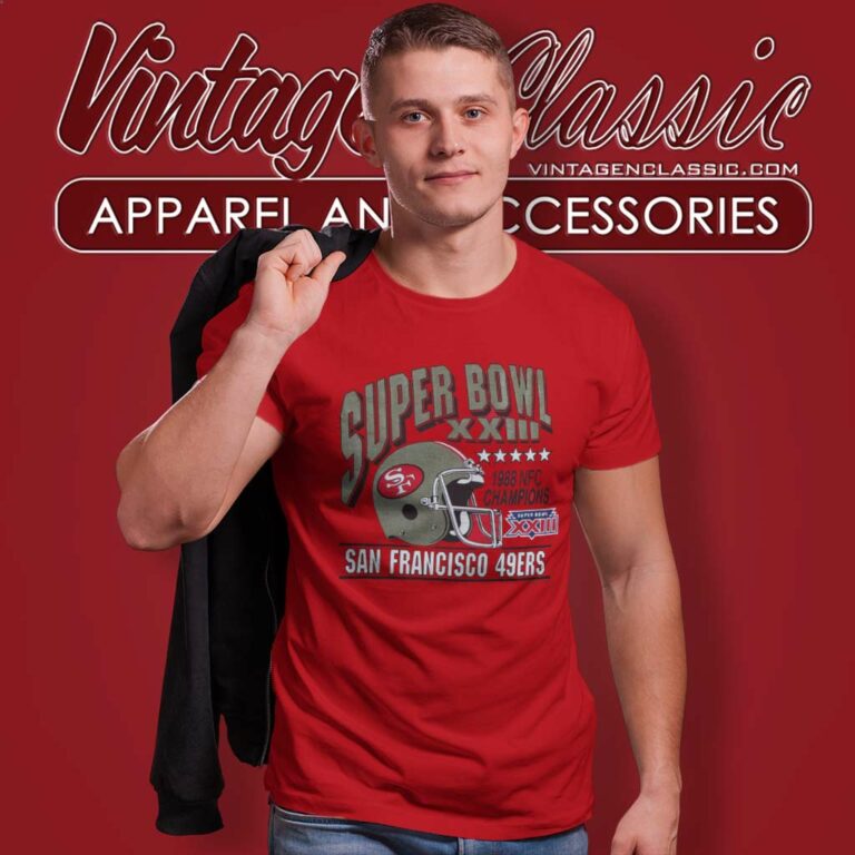 San Francisco 49ers 80s Super Bowl Xxiii Nfl Football T Shirt San Francisco 49ers 80s Super Bowl Xxiii Nfl Football T Shirt