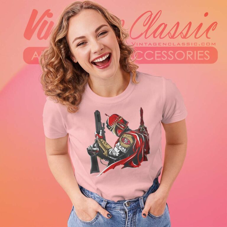 San Francisco 49ers Boba Fett Star Wars Women TShirt San Francisco 49ers Boba Fett Star Wars Women TShirt