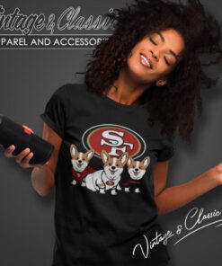 San Francisco 49ers Corgi Women T Shirt