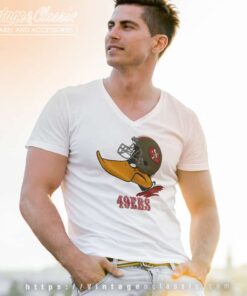 San Francisco 49ers Daffy Duck V Neck TShirt