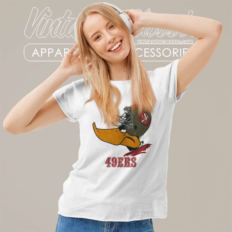 San Francisco 49ers Daffy Duck Women TShirt San Francisco 49ers Daffy Duck Women TShirt