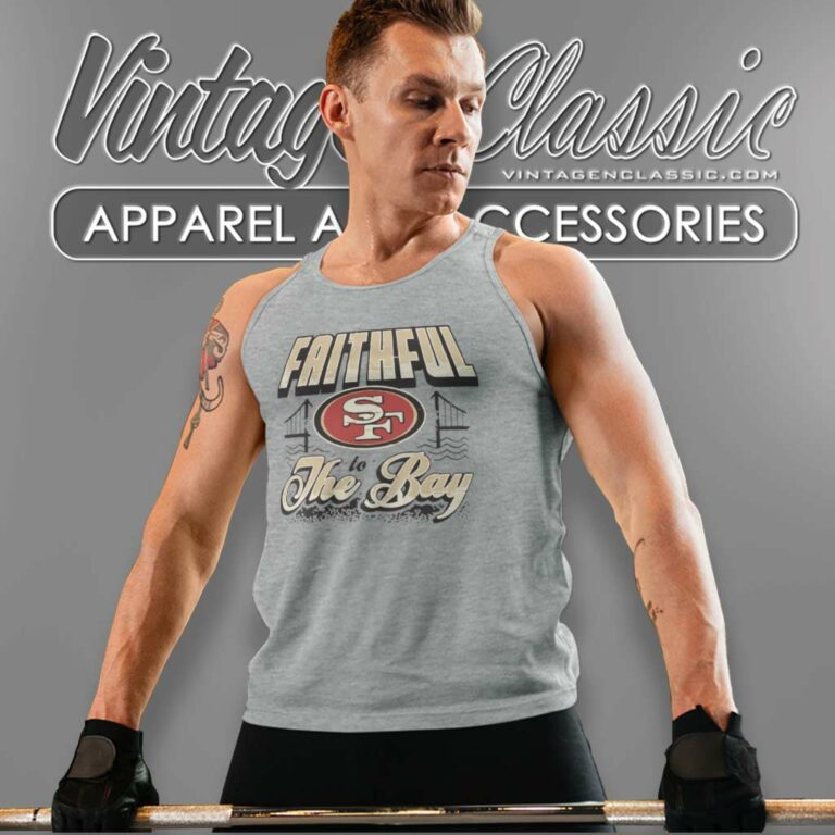 San Francisco 49ers Faithful To The Bay Tank Top Racerback San Francisco 49ers Faithful To The Bay Tank Top Racerback