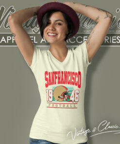 San Francisco 49ers Football 1946 V Neck TShirt