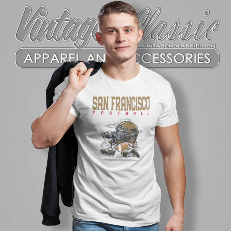San Francisco 49ers Football Helmet Vintage T Shirt San Francisco 49ers Football Helmet Vintage T Shirt