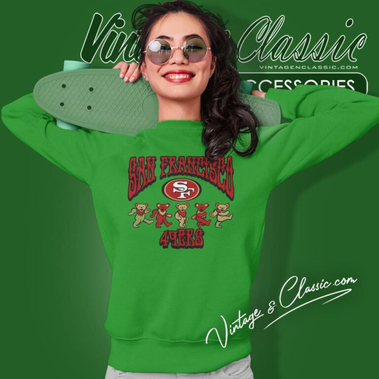 San Francisco 49ers Grateful Dead Dancing Bears Sweatshirt San Francisco 49ers Grateful Dead Dancing Bears Sweatshirt
