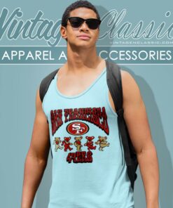 San Francisco 49ers Grateful Dead Dancing Bears Tank Top Racerback
