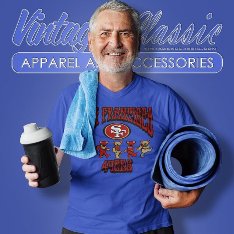 San Francisco 49ers Grateful Dead Dancing Bears V Neck TShirt San Francisco 49ers Grateful Dead Dancing Bears V Neck TShirt