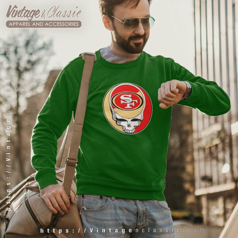 San Francisco 49ers Grateful Dead Steal Your Face Sweatshirt San Francisco 49ers Grateful Dead Steal Your Face Sweatshirt