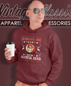 San Francisco 49ers Grateful Dead Ugly Christmas Shirt 4 San Francisco 49ers Grateful Dead Ugly Christmas Hoodie