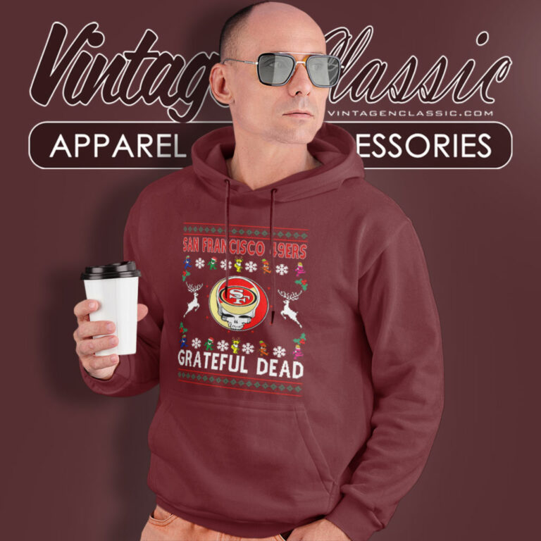 San Francisco 49ers Grateful Dead Ugly Christmas Hoodie San Francisco 49ers Grateful Dead Ugly Christmas Hoodie