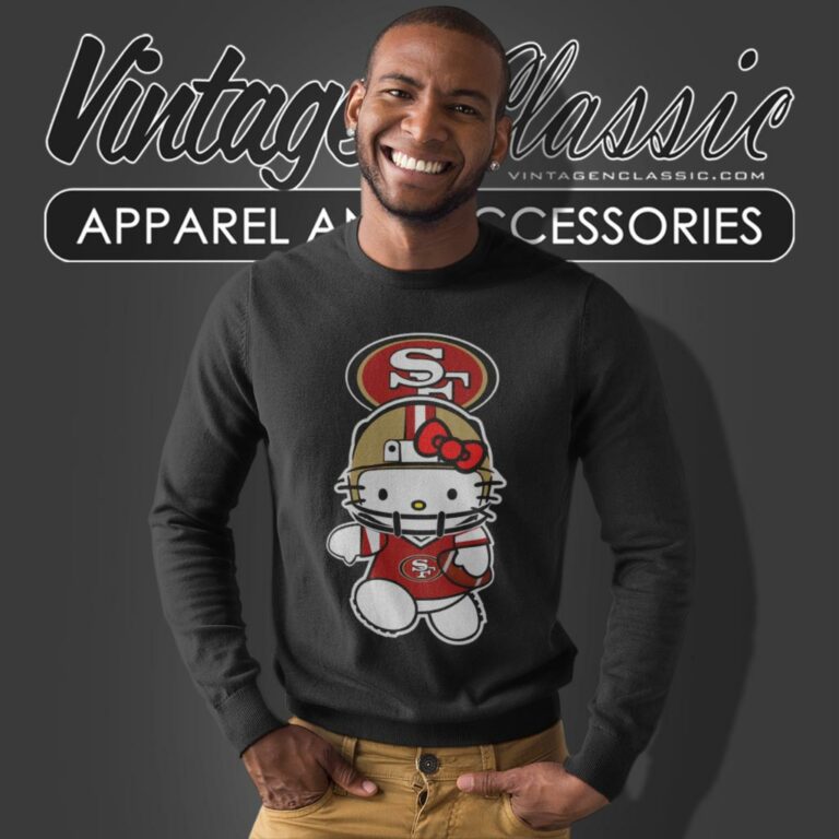 San Francisco 49ers Hello Kitty Sweatshirt San Francisco 49ers Hello Kitty Sweatshirt