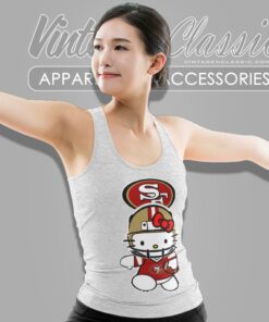 San Francisco 49ers Hello Kitty Shirt 5 San Francisco 49ers Hello Kitty Tank Top Racerback