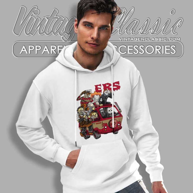 San Francisco 49ers Horror Movies Characters Halloween Shirt Hoodie San Francisco 49ers Horror Movies Characters Halloween Shirt Hoodie