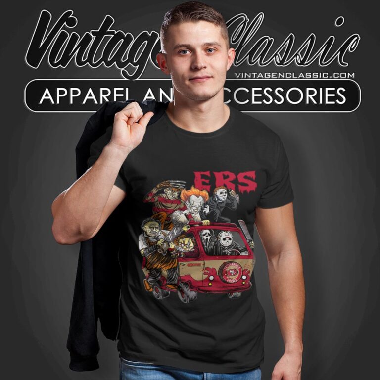 San Francisco 49ers Horror Movies Characters Halloween Shirt T shirt San Francisco 49ers Horror Movies Characters Halloween Shirt T shirt