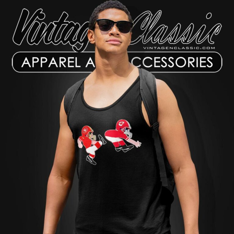 San Francisco 49ers Kicks Kansas City Chiefs Tank Top Racerback San Francisco 49ers Kicks Kansas City Chiefs Tank Top Racerback