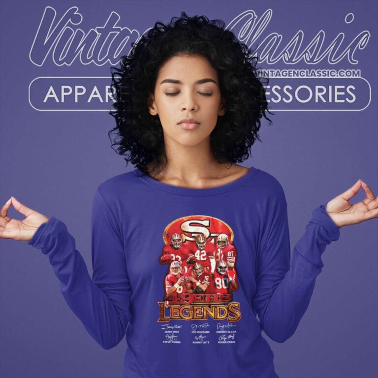 San Francisco 49ers Legends Team Signatures Long Sleeve Tee San Francisco 49ers Legends Team Signatures Long Sleeve Tee