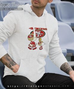 San Francisco 49ers Lets Play Football Together Snoopy Shirt Hoodie
