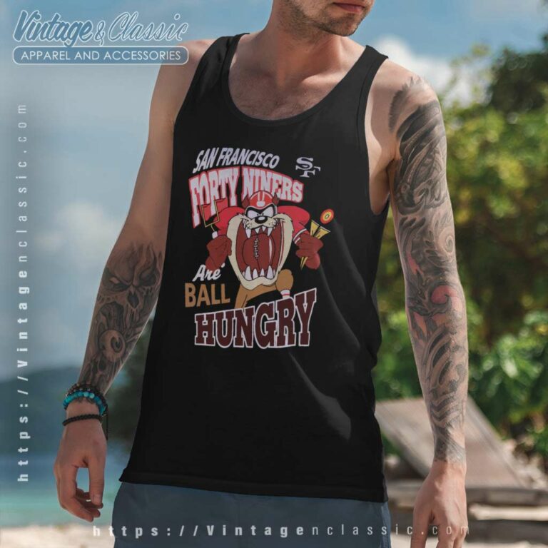 San Francisco 49ers Taz Looney Tunes Tank Top Racerback San Francisco 49ers Taz Looney Tunes Tank Top Racerback