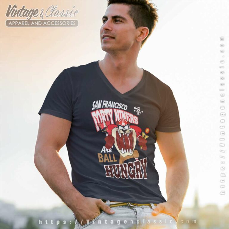 San Francisco 49ers Looney Tunes V Neck TShirt San Francisco 49ers Looney Tunes V Neck TShirt