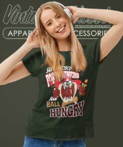 San Francisco 49ers Taz Looney Tunes Women TShirt
