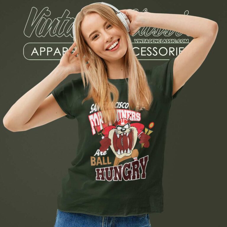 San Francisco 49ers Taz Looney Tunes Women TShirt San Francisco 49ers Taz Looney Tunes Women TShirt