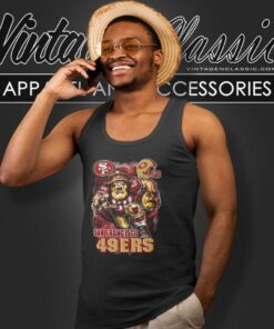 San Francisco 49ers Mascot Helmet Tank Top Racerback
