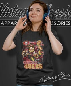 San Francisco 49ers Mascot Helmet Women T Shirt