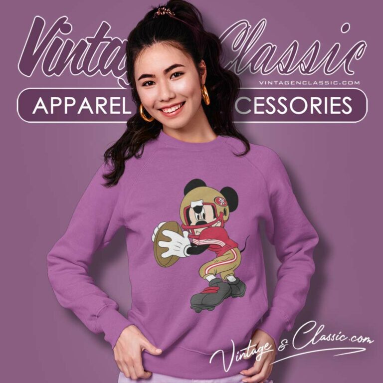 San Francisco 49ers Mickey Mouse Disney Sweatshirt San Francisco 49ers Mickey Mouse Disney Sweatshirt
