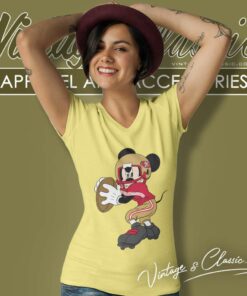 San Francisco 49ers Mickey Mouse Disney V Neck TShirt