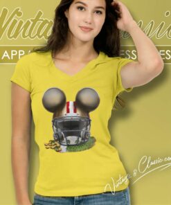 San Francisco 49ers Mickey Mouse Super Bowl Lviii V Neck TShirt