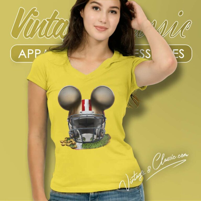 San Francisco 49ers Mickey Mouse Super Bowl Lviii V Neck TShirt San Francisco 49ers Mickey Mouse Super Bowl Lviii V Neck TShirt