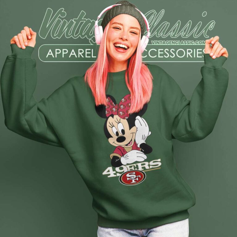 San Francisco 49ers Minnie Mouse Sweatshirt San Francisco 49ers Minnie Mouse Sweatshirt