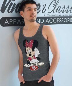 San Francisco 49ers Minnie Mouse Tank Top Racerback