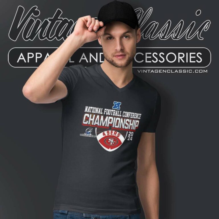 San Francisco 49ers Nfc Championship 2024 V Neck TShirt San Francisco 49ers Nfc Championship 2024 V Neck TShirt
