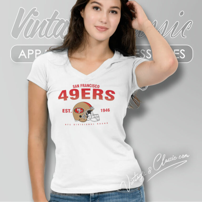 San Francisco 49ers Nfc Divisional Round V Neck TShirt San Francisco 49ers Nfc Divisional Round V Neck TShirt