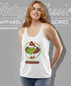 San Francisco 49ers Nfl Christmas Grinch Shirt I Hate People But I Love My San Francisco 49ers Tank Top Racerback