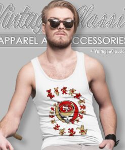 San Francisco 49ers Nfl Grateful Dancing Bears Tank Top Racerback