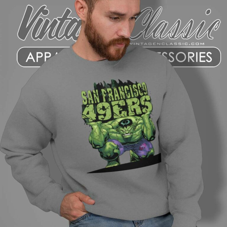 San Francisco 49ers Nfl Hulk Avengers Sweatshirt San Francisco 49ers Nfl Hulk Avengers Sweatshirt