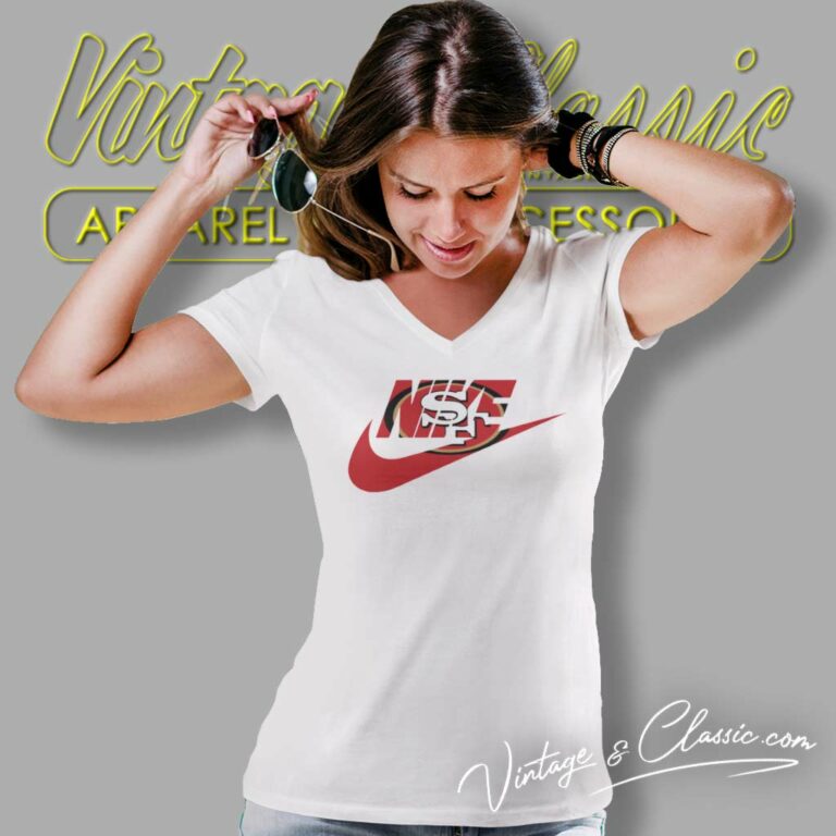 San Francisco 49ers Nike Logo V Neck TShirt San Francisco 49ers Nike Logo V Neck TShirt