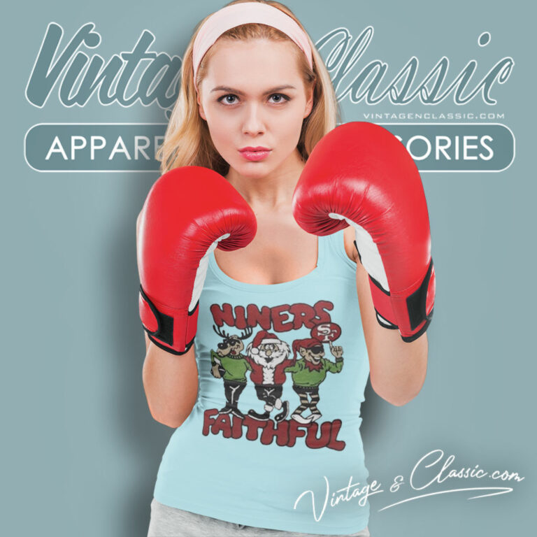 San Francisco 49ers Niners Faithful Christmas Tank Top Racerback San Francisco 49ers Niners Faithful Christmas Tank Top Racerback