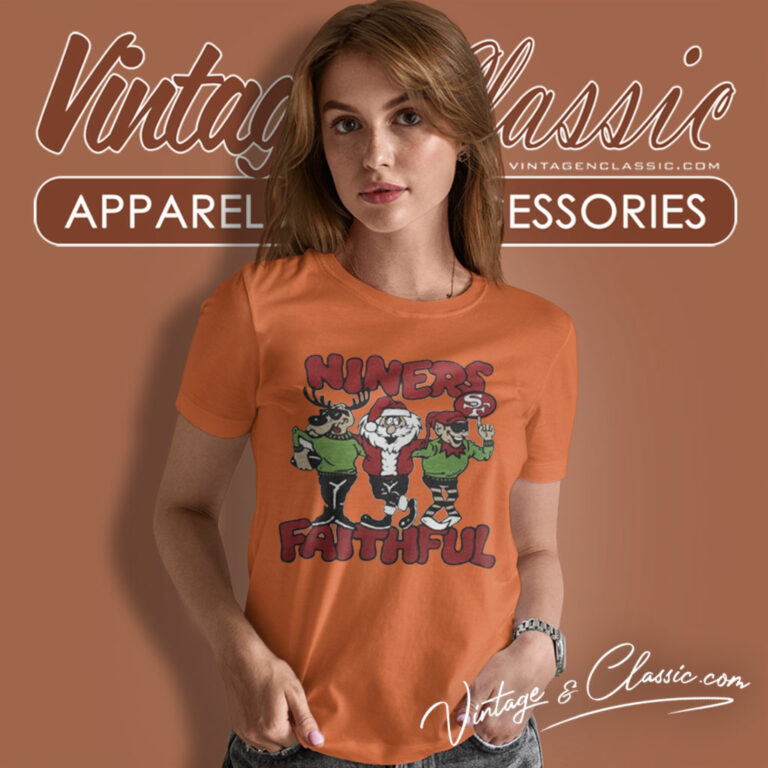 San Francisco 49ers Niners Faithful Christmas Women T Shirt San Francisco 49ers Niners Faithful Christmas Women T Shirt