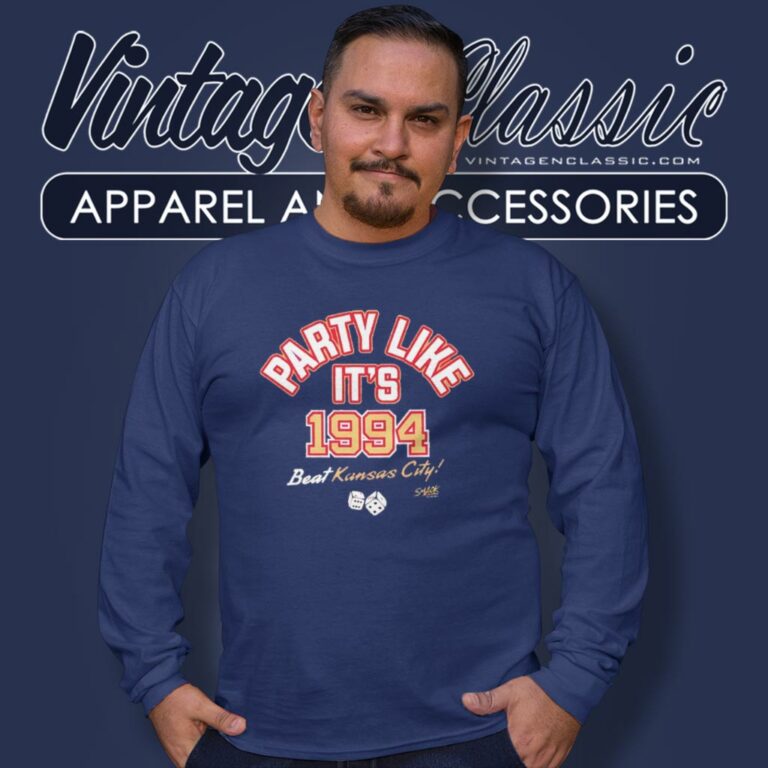 San Francisco 49ers Party Like Its 1994 Beat Kansas City Chiefs Long Sleeve Tee San Francisco 49ers Party Like Its 1994 Beat Kansas City Chiefs Long Sleeve Tee