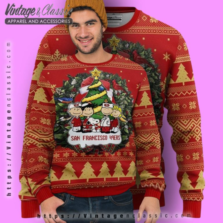 San Francisco 49ers Peanuts Snoopy Ugly Christmas Sweater Ugly Sweater San Francisco 49ers Peanuts Snoopy Ugly Christmas Sweater Ugly Sweater
