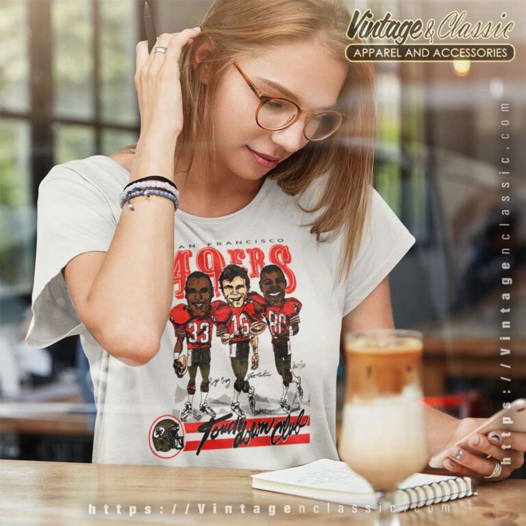 San Francisco 49ers Player Caricature Women TShirt San Francisco 49ers Player Caricature Women TShirt
