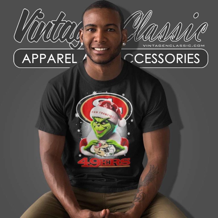 San Francisco 49ers Santa Grinch Christmas Love T Shirt San Francisco 49ers Santa Grinch Christmas Love T Shirt
