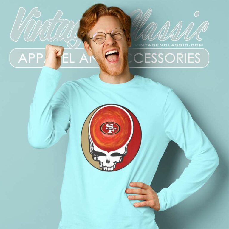 San Francisco 49ers Shirt Nfl Grateful Dead Logo Long Sleeve Tee San Francisco 49ers Shirt Nfl Grateful Dead Logo Long Sleeve Tee