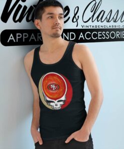San Francisco 49ers Shirt Nfl Grateful Dead Logo Tank Top Racerback