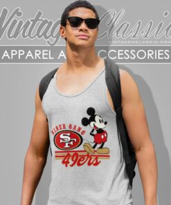 San Francisco 49ers Shirt Niner Gang Mickey Mouse Tank Top Racerback