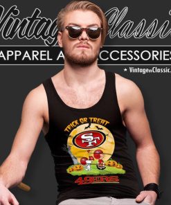 San Francisco 49ers Shirt Snoopy Trick Or Treat Halloween Tank Top Racerback