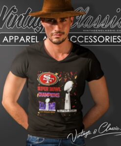 San Francisco 49ers Shirt Super Bowl Champions Lviii Las Vegas 2024 V Neck TShirt